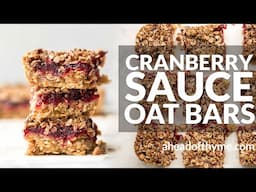 Cranberry Sauce Oat Bars