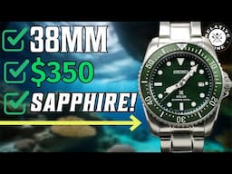 Sapphire On A Seiko!  Inconcievable! Seiko Solar 38mm Prosepc Diver SNE583