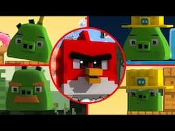 Angry Birds Minecraft - All Bosses (Boss Fight)