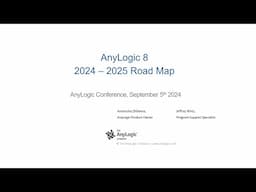 AnyLogic 8 — Roadmap