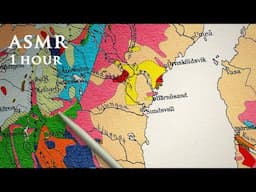 ASMR 1 Hour Multicolor Geology Map Ramble