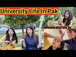 University Life In Pak|Jhand Life|Zehreela phal kha lia🤮|Mehwish Naz Vlogs