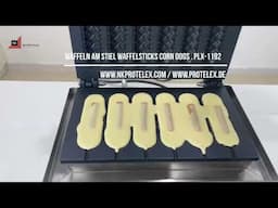 PROTELEX Stiel Waffeleisen Waffeln Am Stiel Waffelsticks Corn Dogs