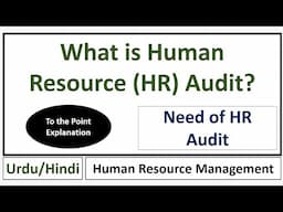 What is HR Audit? What is Human Resource Audit?