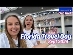 Florida Travel Day Vlog Sept 2024 BA Club World LGW to MCO