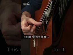 The Power of the Push: Master the Basic Right-Hand Stroke #shorts #classicalguitarshed #guitarlesson