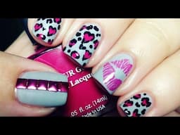 Heart Shaped Leopard Nails