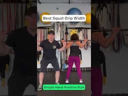 How wide should your grip be on squats?