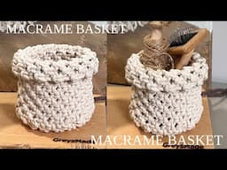 DIY Macrame Basket | Macramé Neat Basket Tutorial