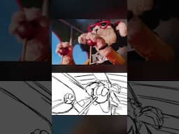 The Hay Ewe crashes (from storyboards to final movie)