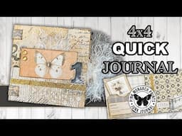 4x4 Tab Style Journal: Making the journal base and embellishing! Fairly quick and simple to do