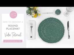 Round Placemat Crochet Pattern - How to Crochet Round Placemats Step by Step