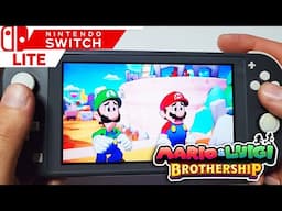 Mario & Luigi Brothership - Nintendo Switch Lite Handheld Gameplay