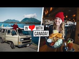 Vintage Camper Van Road Trip Across VANCOUVER ISLAND! Tasty Food, Epic Wildlife + WE BROKE DOWN 😳