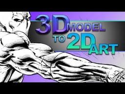 How to Draw 2D Art from a 3D Model