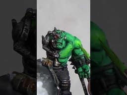 ORK SKIN #warhammer #miniaturepainting #artwork #satisfying #stepbystep