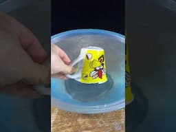 Science experiment with mug