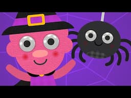 Five Creepy Spiders | Kids Halloween Song | Noodle & Pals