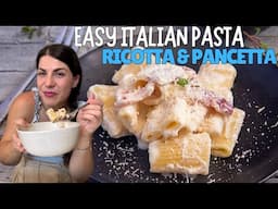 EASY ITALIAN LUNCH IDEA: RICOTTA PANCETTA PASTA