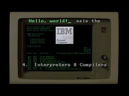 Hello, world! sais the IBM Personal Computer 5150 - Part 4: Interpreters & Compilers