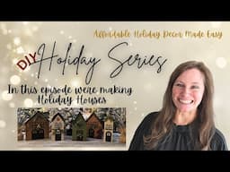 How to make scrap wood Holiday Houses | DIY Christmas Decor Made Easy | Vintage Christmas Village