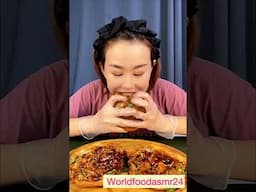 CRISPY FLATBREAD🥖FILLED WITH SPICY 🌶️ CHICKEN🐓🥪 | ASMR | MUKBANG |