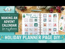 Making a Song Advent Calendar for my Happy Planner | Snowy Fun Advent | ohelloRobin Stickers