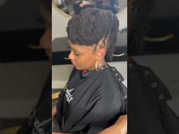 HAVE YOU SEEN LOCS STYLED LIKE THIS? | RICHMOND VA NATURAL HAIR SALON | CREATIVE HAIRSTYLED