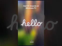 macOS Sequoia on Windows PC #pcbuild #macos #windows #opencore