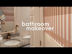 small GUEST BATHROOM MAKEOVER on a Budget!