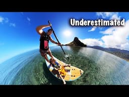 Paddleboarding to Moloki'i Island (Chinaman's Hat) With Kids // Oahu Adventure