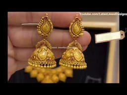 Traditional Gold Jhumkas Collection || 22K Gold Earrings with Weight