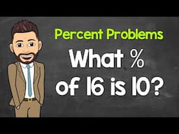 Percent Problems Using the Percent Equation (Finding the Percent) | No Calculator | Math with Mr. J