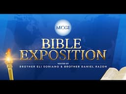 MCGI Bible Exposition | English Translation | Wednesday, October 2, 2024 at 12 PM EDT