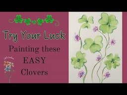 Easy Watercolor Clover for St. Patrick's Day