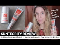 Suntegrity Sunscreen Reviews: 5 in 1 Face Sunscreen vs Natural Moisturizing Face Sunscreen & Primer