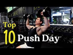 10 Push Day Exercises With Dumbbells | Chest Shoulders & Triceps