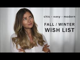 Fall / Winter Luxury Whist List 2020 // the geek is chic