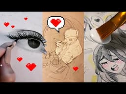 TikTok ART Tutorials to make you Better 🔥 Tips🐙 Hacks 🐾 Ideas