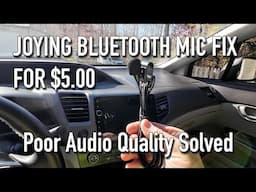 Joying Bluetooth Microphone Upgrade - Fix The Poor Low Audio For 5 Bucks