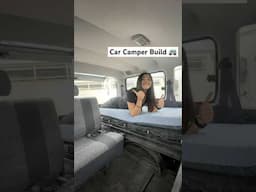 Converting my Toyota Land Cruiser into a Camper Build! #shorts