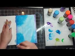 Art Journal Backgrounds With Dylusions Paint | Finishing My Art By Marlene 'Artsy Arabia' Journal!