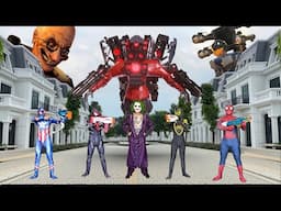 Superheroes vs Skibidi Toilet 3 || SUPERHERO's Story ( Rescue BLACK Spider-Man From JOKER...!? )