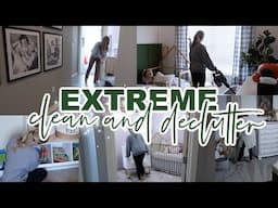 EXTREME CLEAN WITH ME | DECLUTTER BEFORE THE HOLIDAYS! | DEEP CLEANING MOTIVATION | Lauren Yarbrough