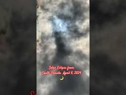 Solar Eclipse 2024 from South Florida Original Sound || #shorts #shortvideo #solareclipse