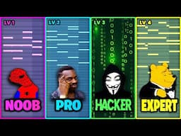 4 Levels Of Chords - NOOB vs PRO vs HACKER vs EXPERT