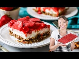 A Tastier Strawberry Pretzel Salad (WITHOUT Jello)