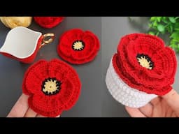 2 in 1👍 Get Ready to WOW with These Colorful Flower Coasters for Coffee Cups 💰Motif,Coaster,Flower.