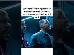 WHEN YOU TRY TO APPLY FOR BUSINESS CREDIT CARDS #shorts #creditcards #credit