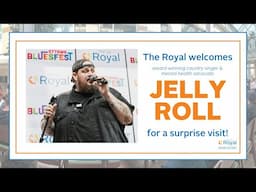 Welcoming award-winning country singer & mental health advocate Jelly Roll for a surprise visit